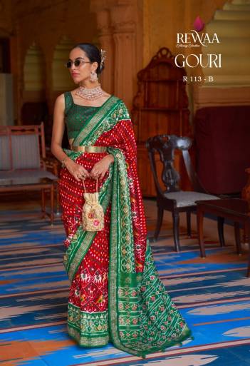 Gouri By Revaa Designer Wedding Wear Tradition Look Silk Sarees